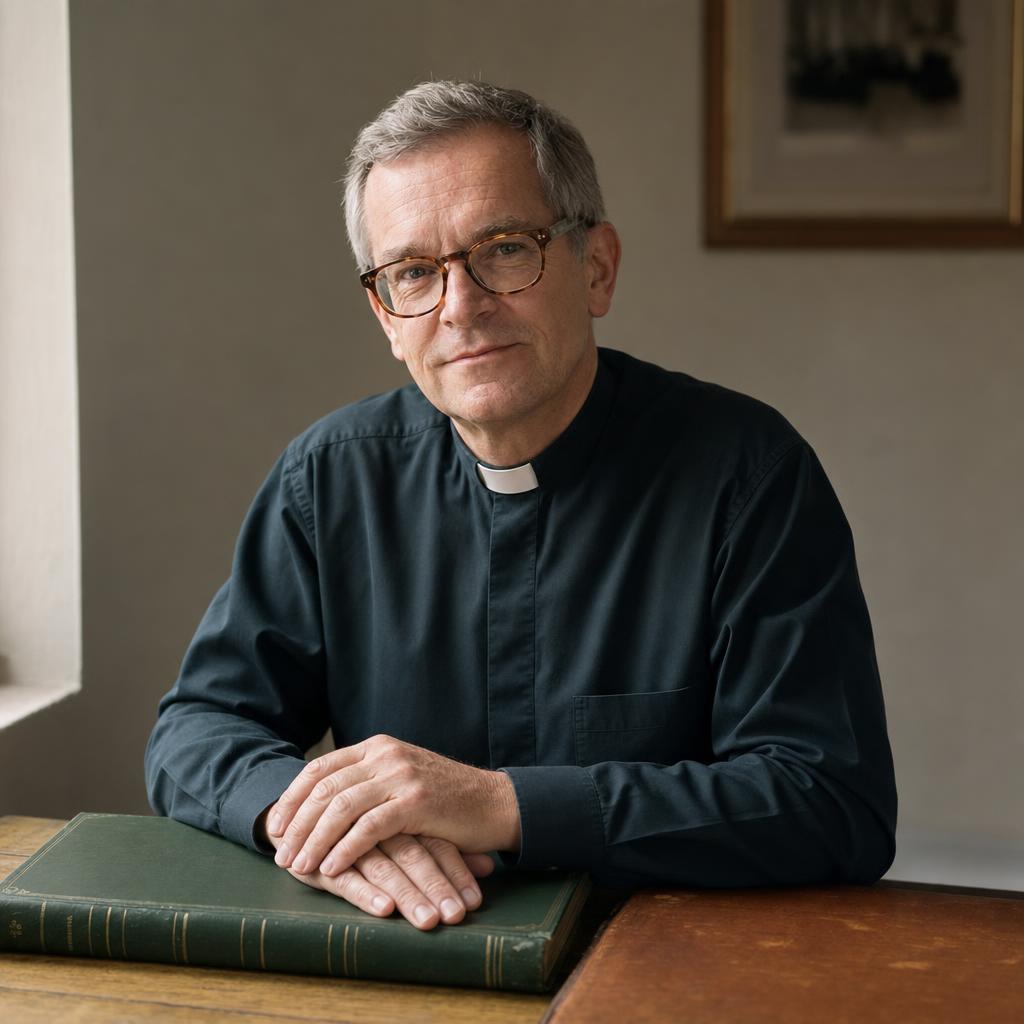 Portrait of the Reverend David Scurr, rector of St Chad's, Farndon